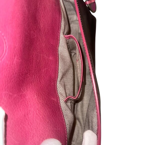 Dooney & Bourke Medium East/West Hearts Buckle Flap Leather Bag - Picture 8 of 10